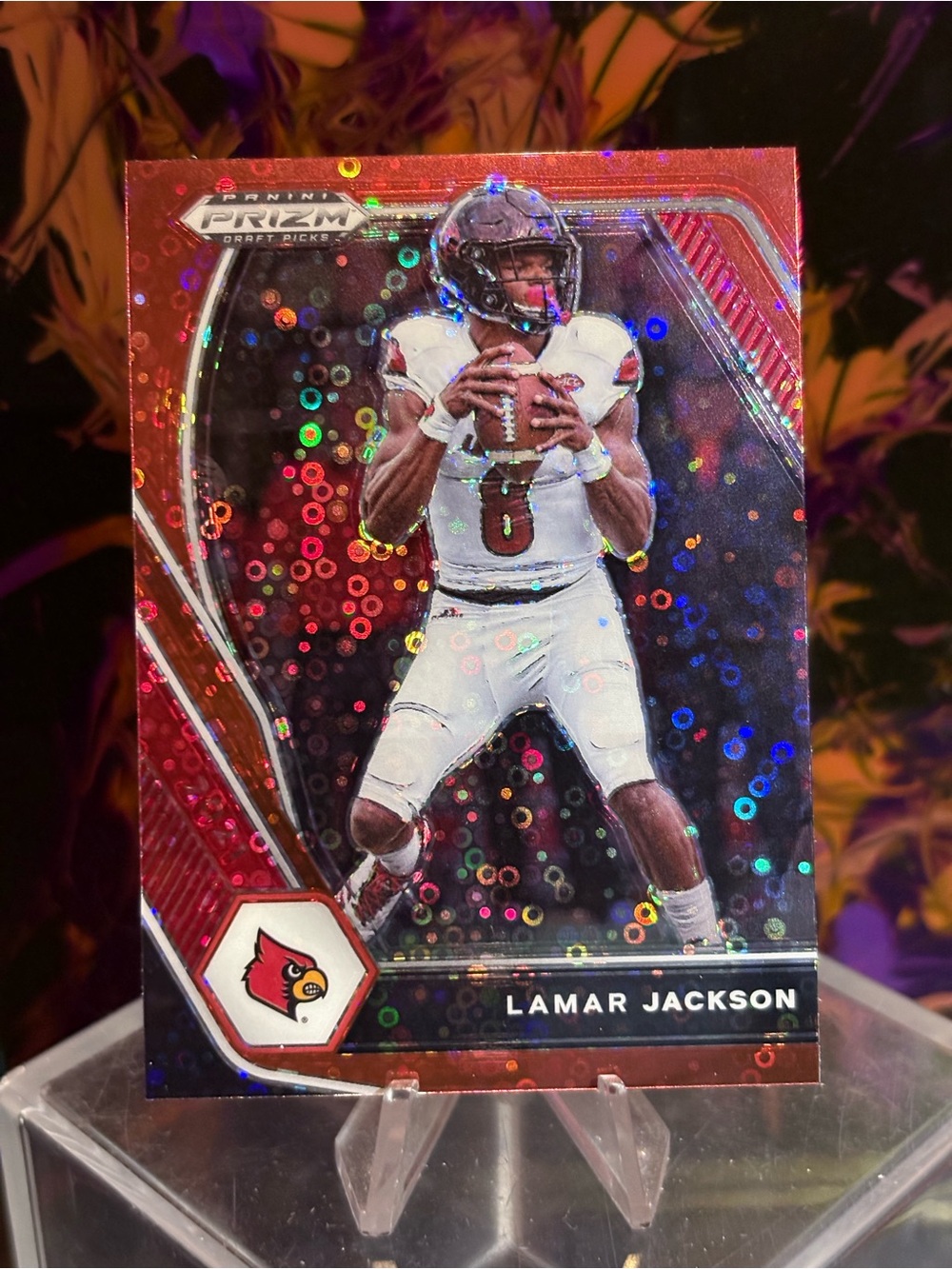 Panini Prizm Lamar Jackson - Red Circles SP